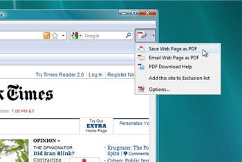 copie d'écran du module pdf download.