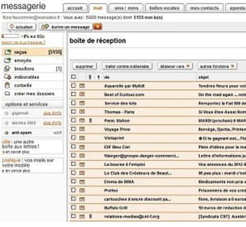le webmail d'orange.
