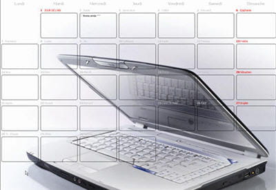un calendrier esthétique et personnalisable