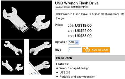 la clé usb clé anglaise.