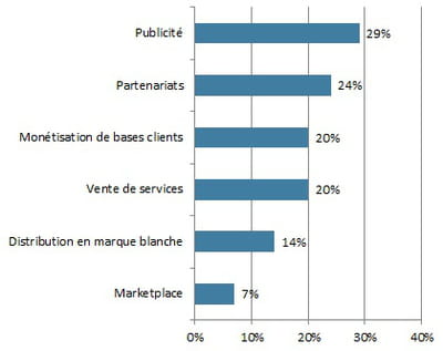 leviers employés par les sites marchands présentant des revenus de