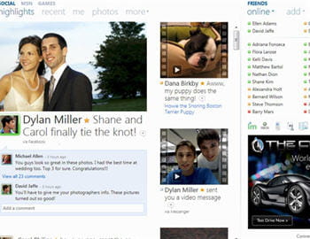 exemple de page personnelle windows live sur laquelle on regroupe l'actualité de
