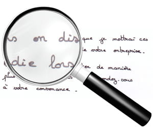 exemple d'écriture aérée.