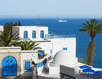 une vue de sidi bou saïd, en tunisie.