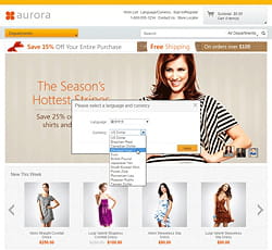 démonstration d'ibm d'un site reposant sur websphere commerce.