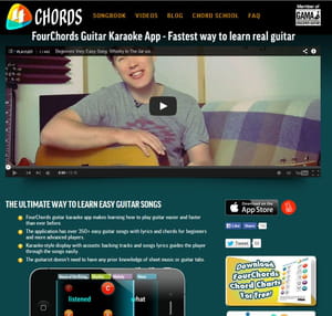 fourchords est destinée aux musiciens débutants.