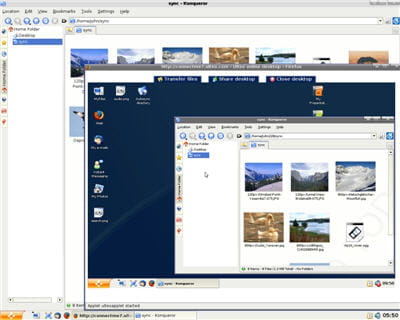 la fonction online desktop utilisée dans application system
