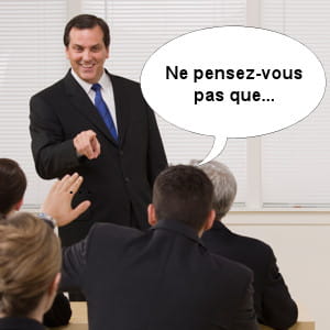 prenez acte de la position de votre interlocuteur.