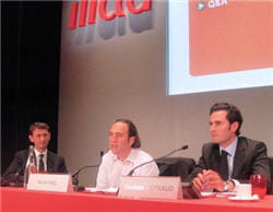 de gauche à droite : maxime lombardini, directeur général, xavier niel,