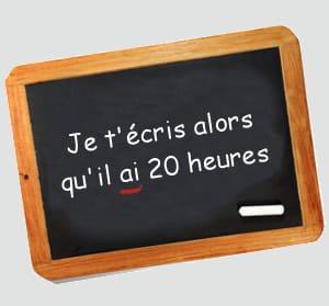 choisissez bien votre plage horaire.