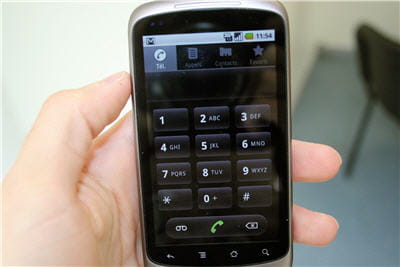 la fonction téléphone sous le google nexus one