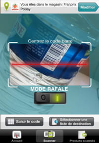 l'application de comparaison de prix 'qui est le moins cher' de leclerc