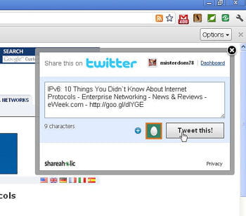 un clic droit dans chrome permet également d'injecter les pages dans les sites