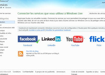 windows live messenger est étroitement lié à facebook.