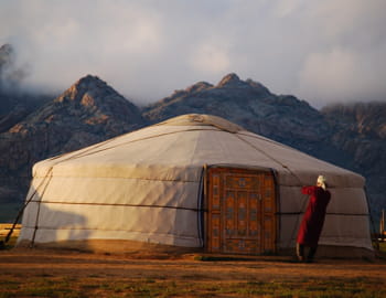 une yourte en mongolie.