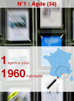 l'insee recense 11 agences immobilières à agde.