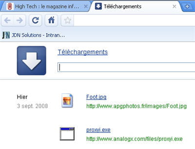 gestion des onglets
