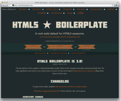 figure 5-8 : html5 boilerplate.
