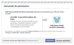 avant de réserver son billet pour un parc disney, l'internaute accepte de