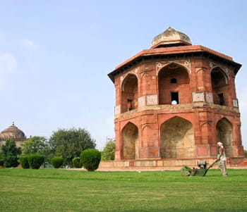 une vue de new dehli.