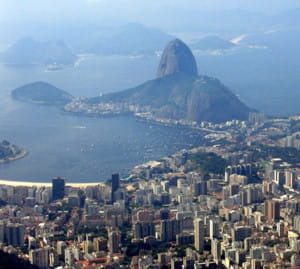 une vue de rio, au brésil.