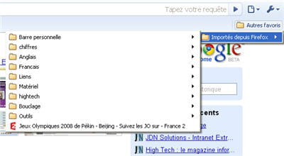 accéder à ses favoris