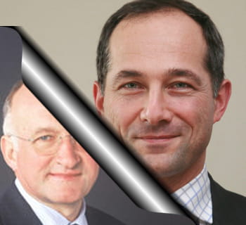 de gauche à droite : daniel bouton et frédéric oudéa.