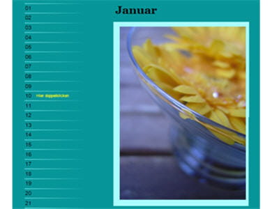 on personnalise sa feuille de calendrier a4, prête à imprimer