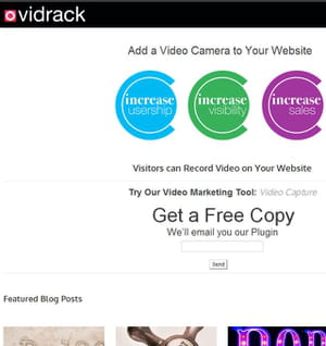 les visiteurs d'un site peuvent enregistrer une vidéo avec vidrack.