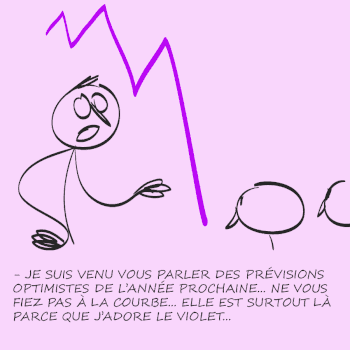 il fait preuve d'une mauvaise foi confondante... mais se montre déterminé à