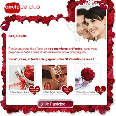 la campagne saint-valentin du programme relationnel 'envie de plus'