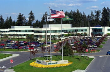 le siège de microsoft à redmond (etat de washington)