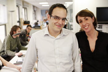 nicolas schmitz, directeur commercial, et ariane lheureux, directrice de pôle