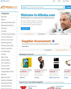 alibaba, géant de l'e-commerce.