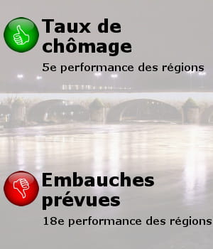 en arrière-plan, une vue d'orléans.