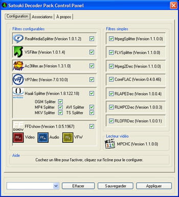 capture d'écran du logiciel