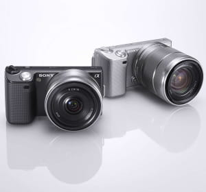 l'appareil photo hybride nex-5 de sony.