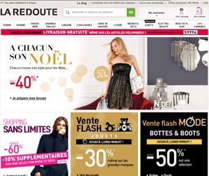 6,9 millions de visiteurs par mois pour les sites de la redoute, selon le