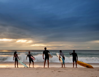 une plage australienne.