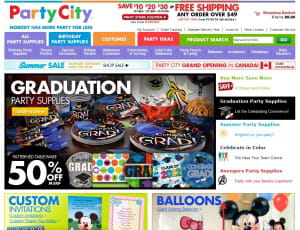 partycity.com commercialise des fournitures de fête