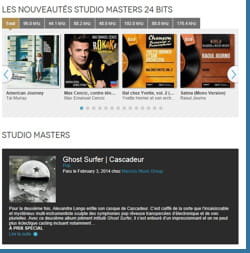 qobuz propose des albums au format 24 bits, avec une qualité supérieure à celle