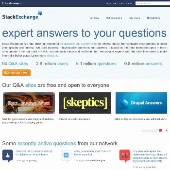 stack exchange, réseau de sites de questions-réponses