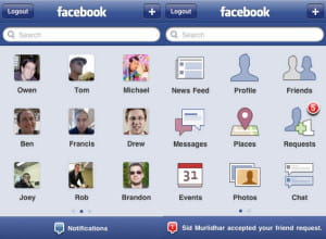l'application facebook