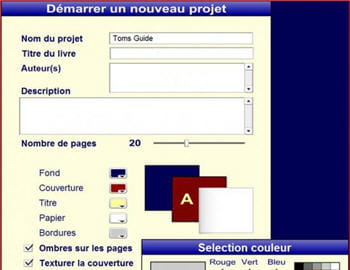 copie d'écran du logiciel