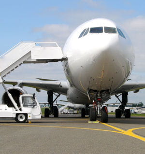 un avion de ligne.