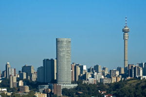 une vue de johannesburg.