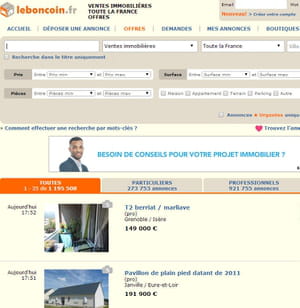 leboncoin.fr, site immobilier préféré des français.