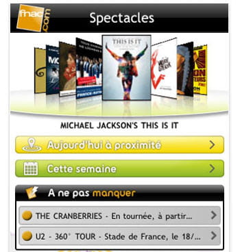 capture d'écran de l'application tick&live