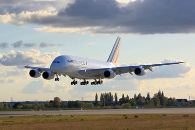 la carte maîtresse d'air france : un airbus a380 flambant neuf de 538 places.