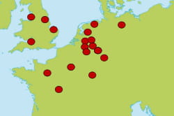 18 center parcs existent, tous en europe : 6 aux pays-bas, 4 en france et en